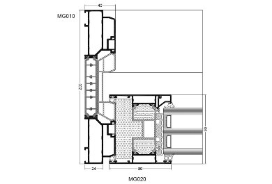 horizontalni presek za INFERNO sistem (MG010 + MG020)